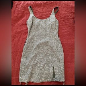 Abercrombie Green Floral Tank Mini Dress w/ Matching Scrunchie